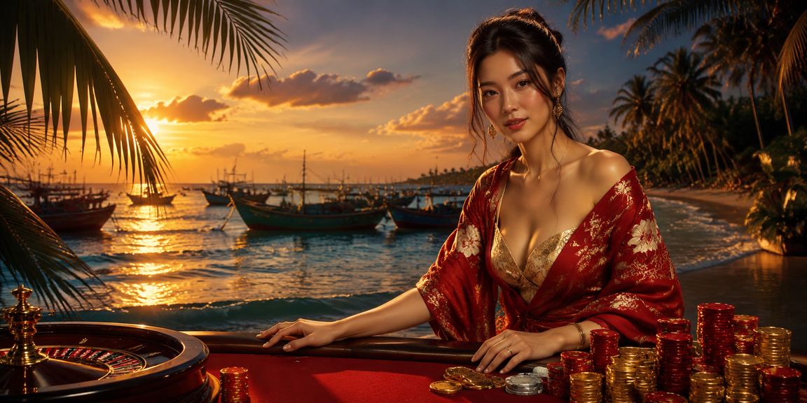 Người dùng tại Mũi Né xem kết quả xổ số trên shopacc79 tại bãi biển
