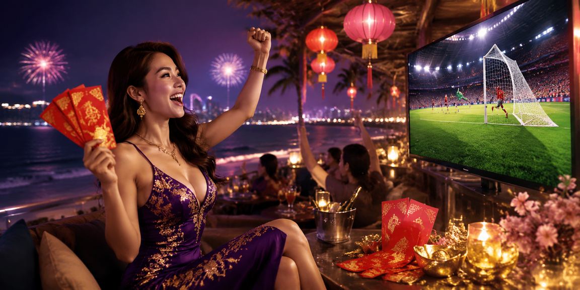 Không khí lễ hội Nha Trang với đèn lồng và phong bao đỏ trong mùa xổ số may mắn